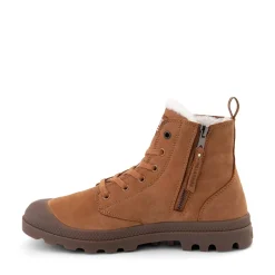 Discount Palladium Mens Pampa Hi Zip Boot - Mahogany