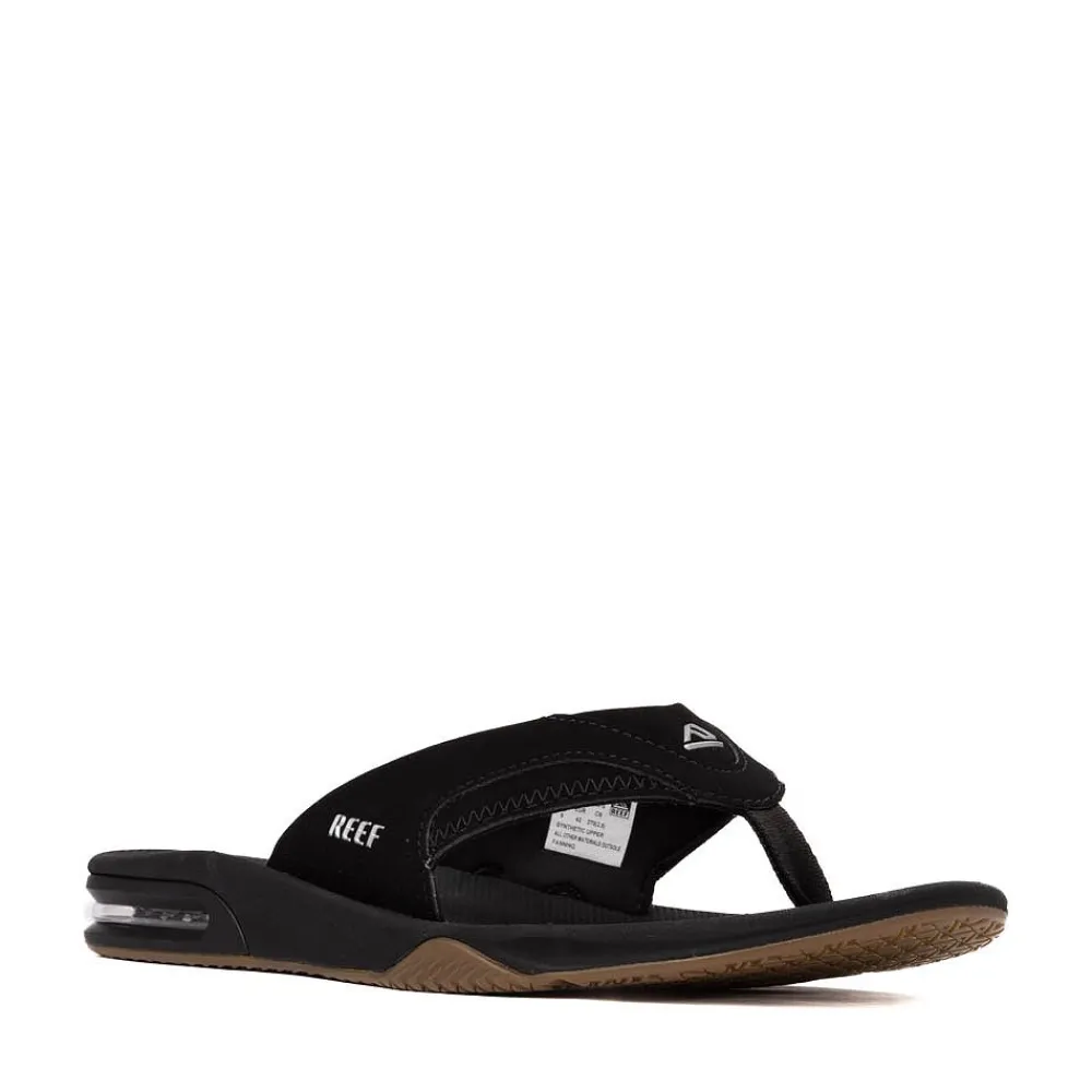 Cheap Reef Mens Fanning Sandal - Black / Silver