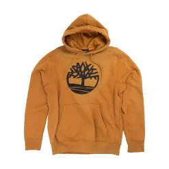 Cheap Timberland Mens Logo Hoodie - Wheat