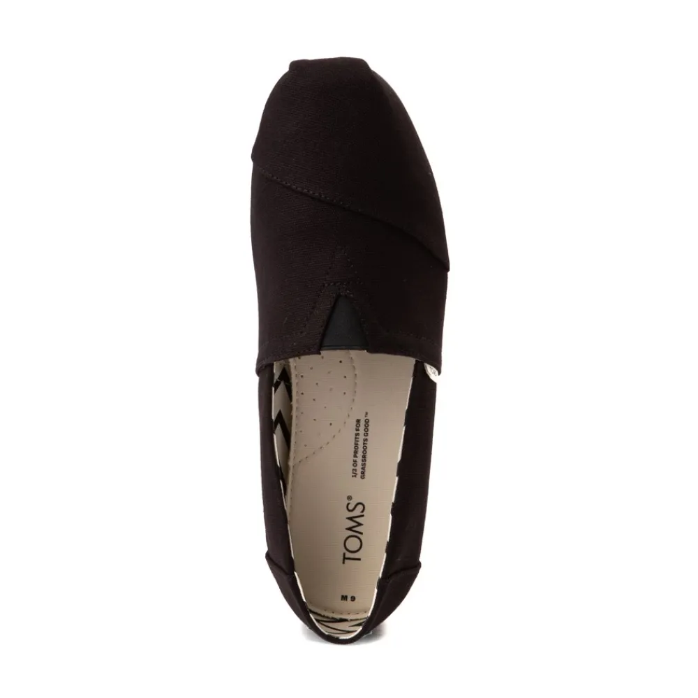 Best TOMS Mens Classic Slip On Casual Shoe - Black