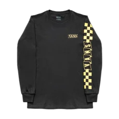 New Vans Mens Banner Logo Long Sleeve Tee - Black