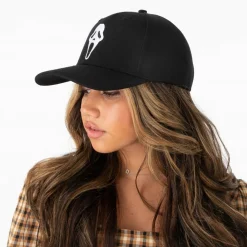 Store Scream Ghostface Snapback Cap - Black