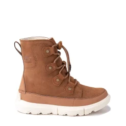 Flash Sale Sorel Explorer Lace Boot - Little Kid / Big Kid - Velvet Tan / Chalk
