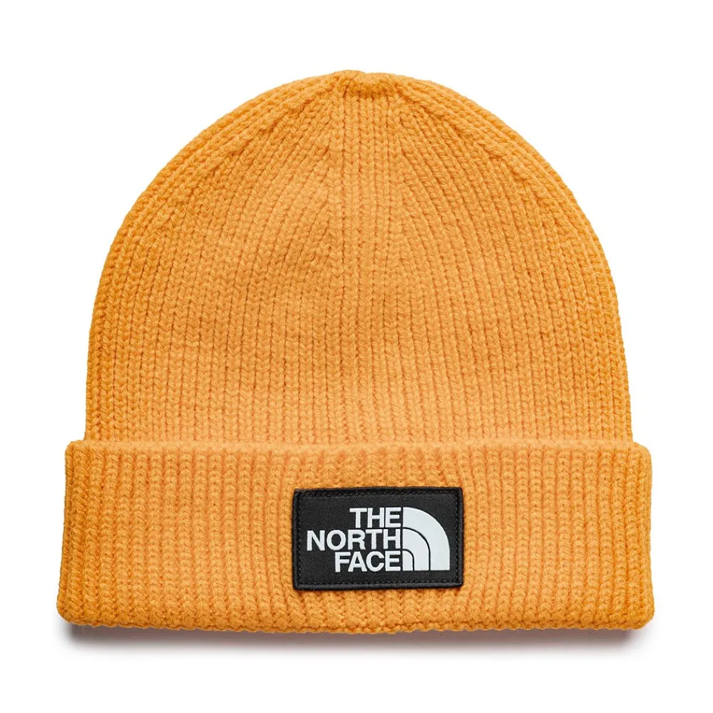 Sale The North Face Logo Box Beanie - Summit Gold