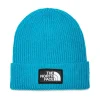 Best The North Face Logo Box Beanie - Blue