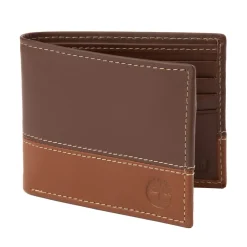 Clearance Timberland 2 Tone Bi-Fold Wallet - Brown / Tan