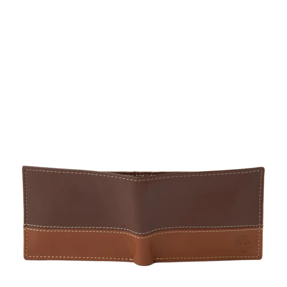 Clearance Timberland 2 Tone Bi-Fold Wallet - Brown / Tan