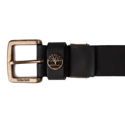 Fashion Timberland Logo Boxed Belt - Black