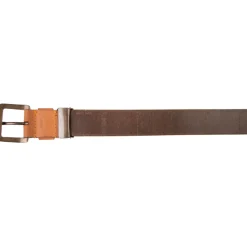 Shop Timberland Logo Leather Belt - Wheat