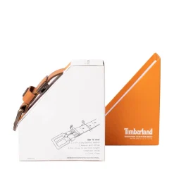 Shop Timberland Logo Leather Belt - Wheat