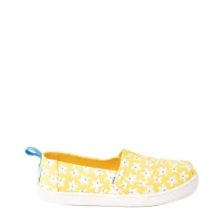Discount TOMS Classic Slip On Casual Shoe - Little Kid / Big Kid - Yellow / Sun Daisies