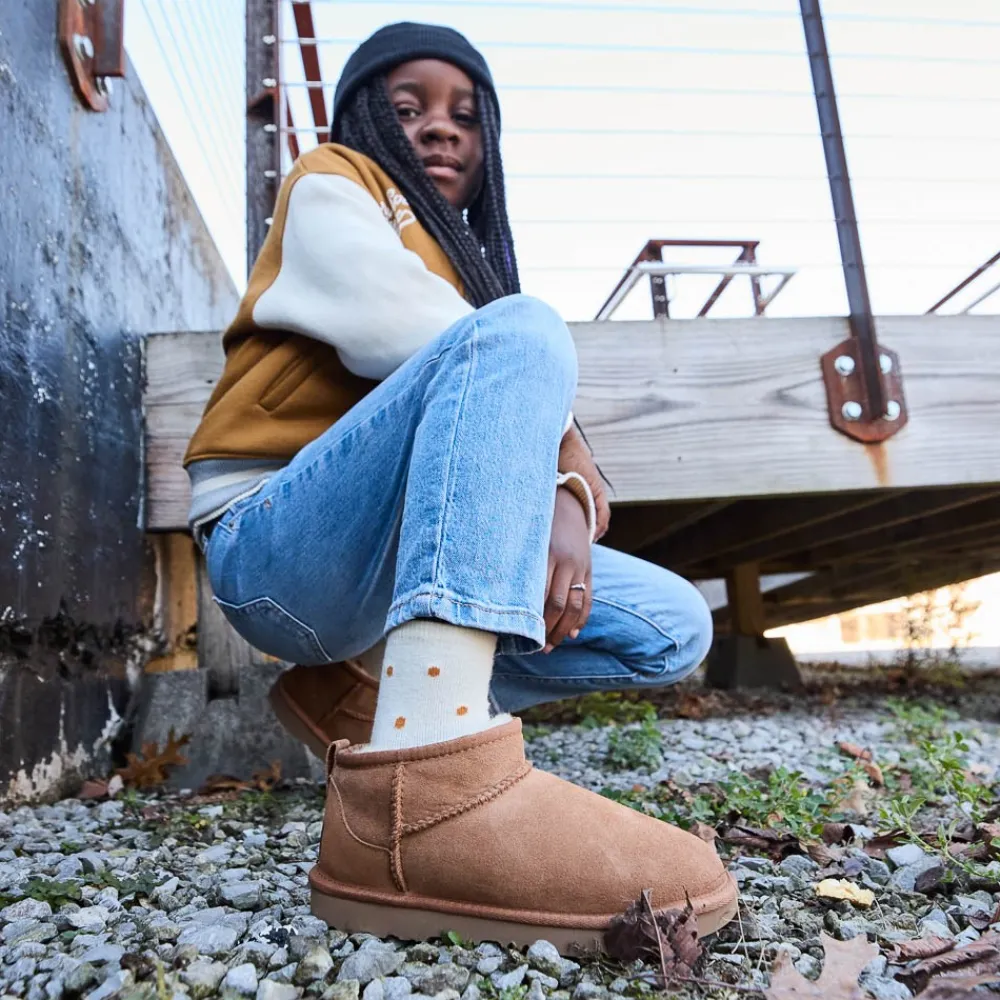 Fashion UGG ® Classic Ultra Mini Boot - Little Kid / Big Kid - Chestnut