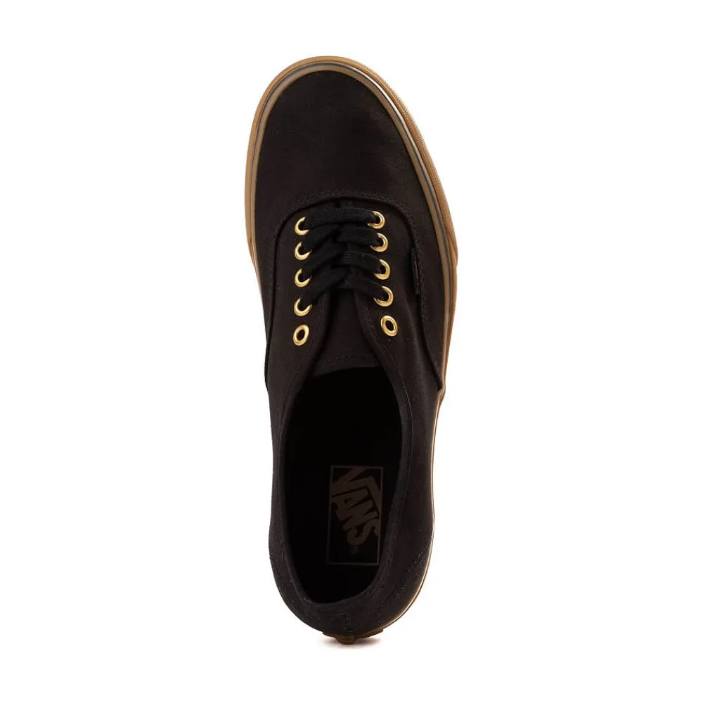 Clearance Vans Authentic Skate Shoe - Black / Gum