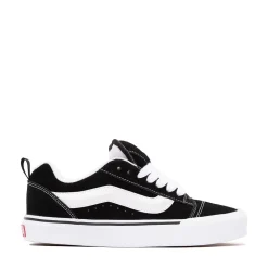 Outlet Vans Knu Skool Skate Shoe - Black / True White