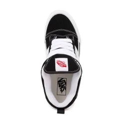Outlet Vans Knu Skool Skate Shoe - Black / True White