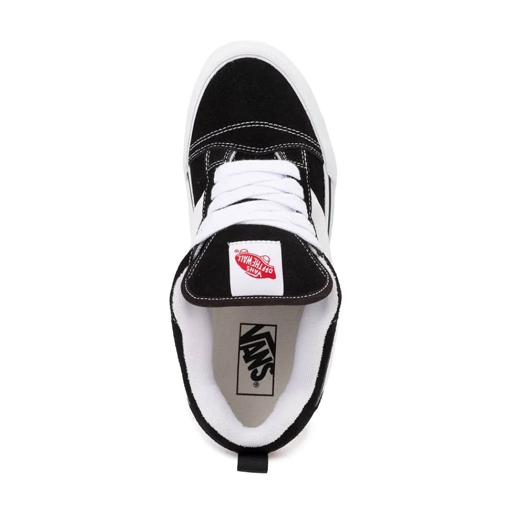 Outlet Vans Knu Skool Skate Shoe - Black / True White