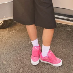 Online Vans Knu Skool Skate Shoe - Pink Glow