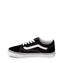 Outlet Vans Old Skool Skate Shoe - Little Kid / Big Kid - Black / White