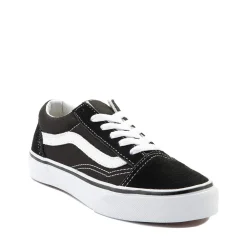 Outlet Vans Old Skool Skate Shoe - Little Kid / Big Kid - Black / White