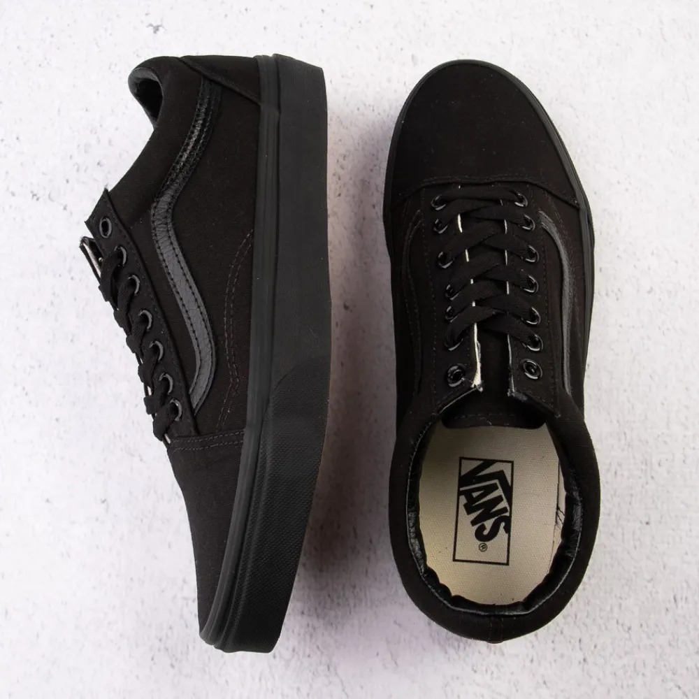 Best Sale Vans Old Skool Skate Shoe - Black Monochrome
