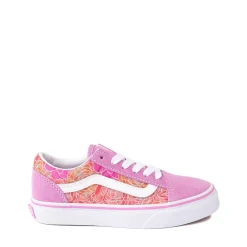Fashion Vans Old Skool Skate Shoe - Little Kid - Pink / Floral Camo