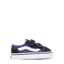Cheap Vans Old Skool V Skate Shoe - Baby / Toddler - Blue / Navy