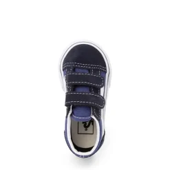 Cheap Vans Old Skool V Skate Shoe - Baby / Toddler - Blue / Navy