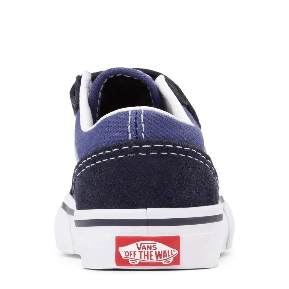 Cheap Vans Old Skool V Skate Shoe - Baby / Toddler - Blue / Navy