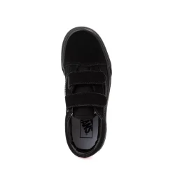 Hot Vans Old Skool V Skate Shoe - Little Kid - Black Monochrome