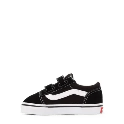 Clearance Vans Old Skool V Skate Shoe - Baby / Toddler - Black / White