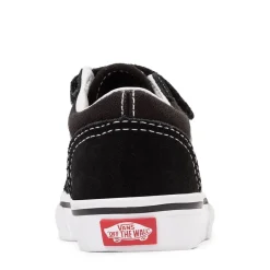 Clearance Vans Old Skool V Skate Shoe - Baby / Toddler - Black / White