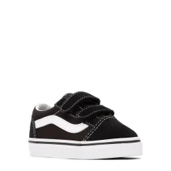 Clearance Vans Old Skool V Skate Shoe - Baby / Toddler - Black / White