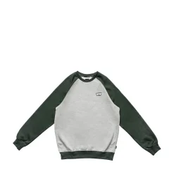 New Vans Rutland Iii Crew Sweatshirt - Cement Heather / Deep Forest