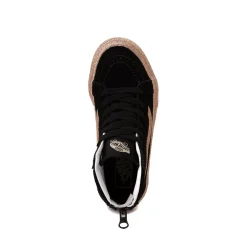 Store Vans Sk8-Hi Glitter Skate Shoe - Little Kid - Black / Gold