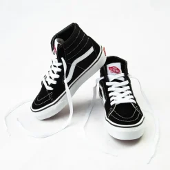 Clearance Vans Sk8-Hi Skate Shoe - Little Kid / Big Kid - Black