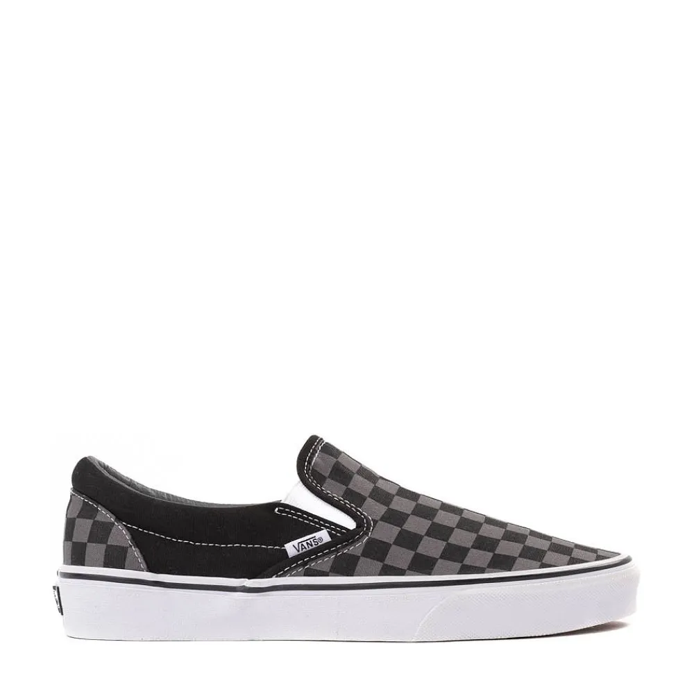 Shop Vans Slip-On Checkerboard Skate Shoe - Grey / Black