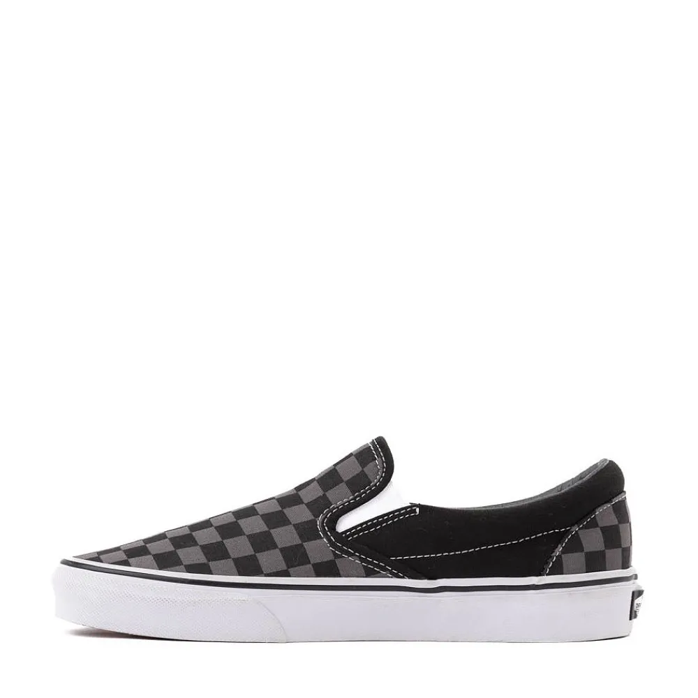 Shop Vans Slip-On Checkerboard Skate Shoe - Grey / Black