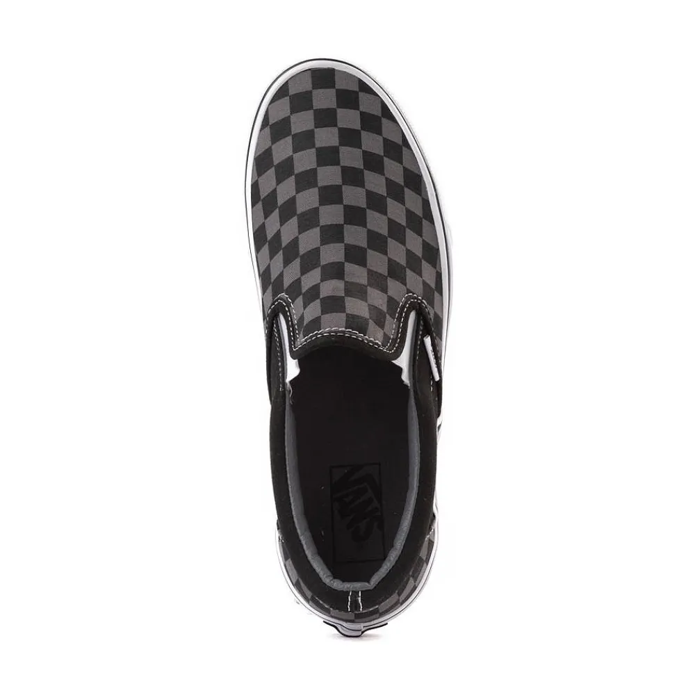 Shop Vans Slip-On Checkerboard Skate Shoe - Grey / Black