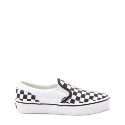 Best Sale Vans Slip-On Checkerboard Skate Shoe - Little Kid / Big Kid - Black / White