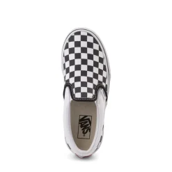 Best Sale Vans Slip-On Checkerboard Skate Shoe - Little Kid / Big Kid - Black / White