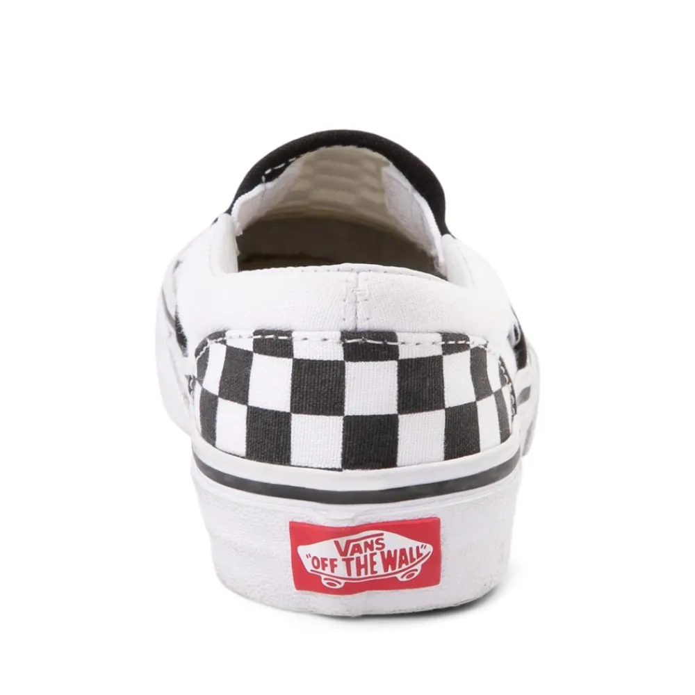 Best Sale Vans Slip-On Checkerboard Skate Shoe - Little Kid / Big Kid - Black / White