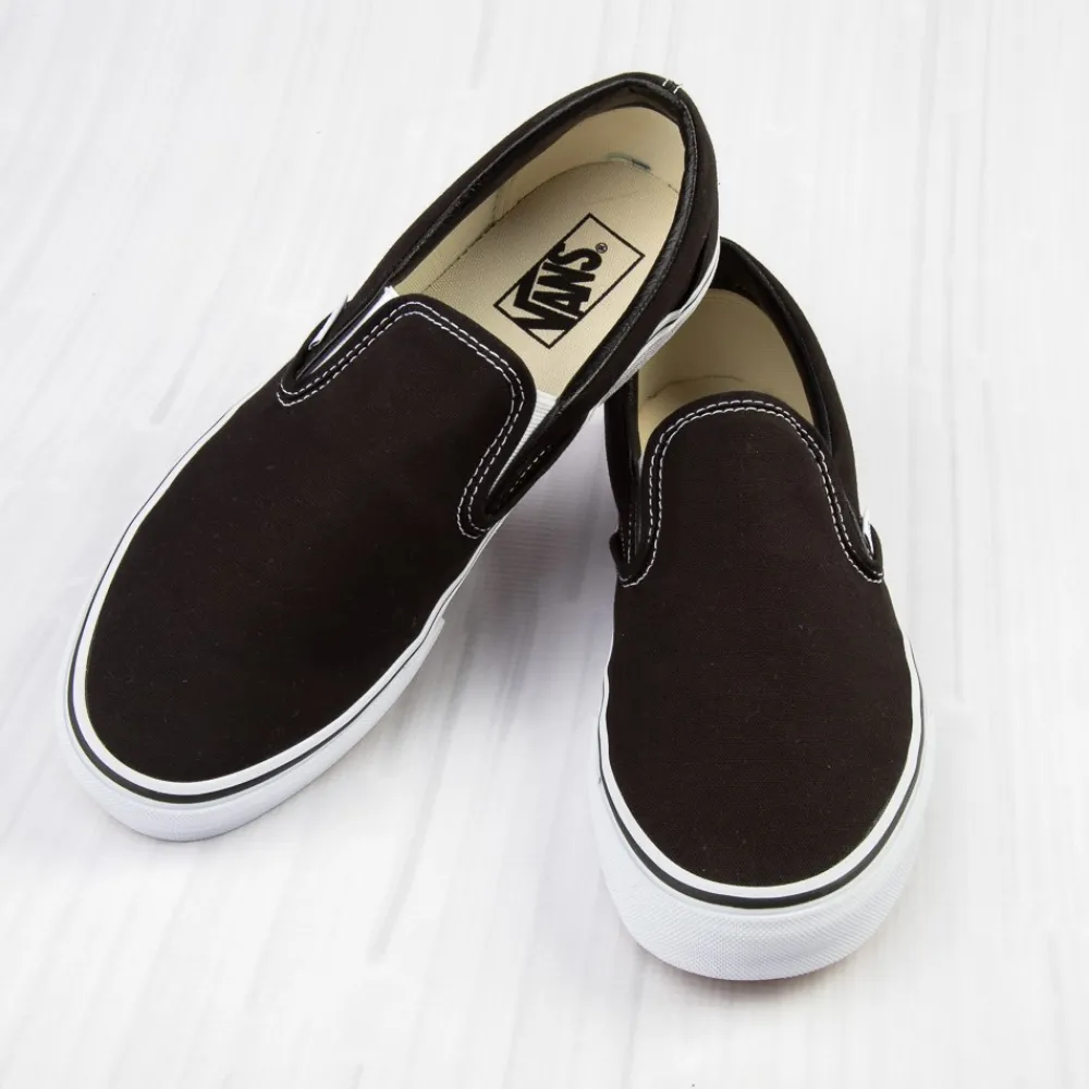 Cheap Vans Slip-On Skate Shoe - Black / White