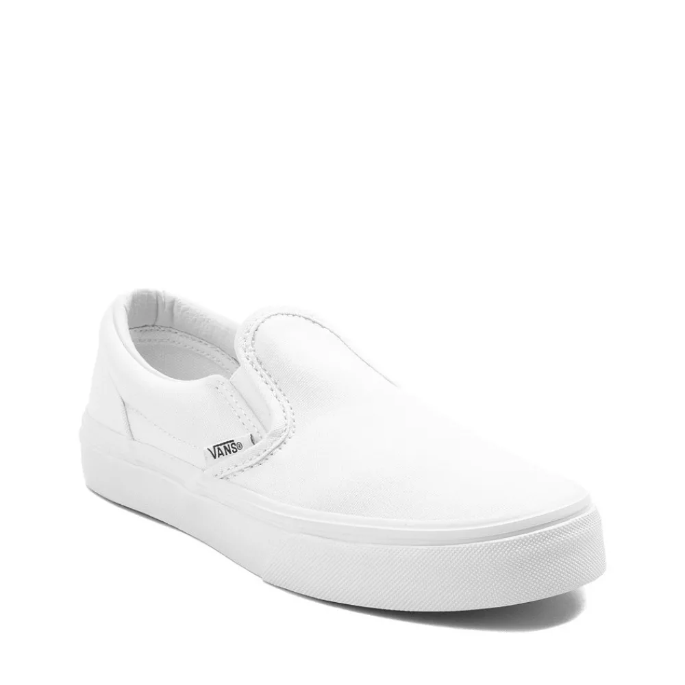 Shop Vans Slip-On Skate Shoe - Little Kid / Big Kid - White
