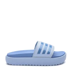 Shop adidas Womens Adilette Platform Slide Sandal - Blue Dawn