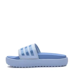 Shop adidas Womens Adilette Platform Slide Sandal - Blue Dawn