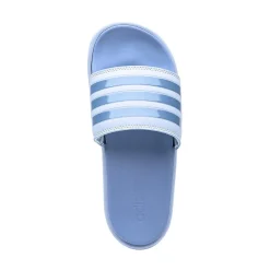 Shop adidas Womens Adilette Platform Slide Sandal - Blue Dawn