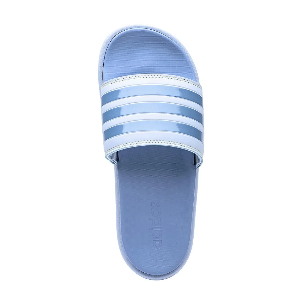 Shop adidas Womens Adilette Platform Slide Sandal - Blue Dawn