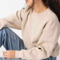 Shop adidas Womens All Szn Fleece Sweatshirt - Wonder Beige