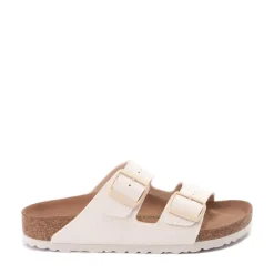 Clearance Birkenstock Womens Arizona Vegan Sandal - Eggshell