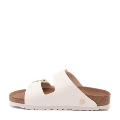 Clearance Birkenstock Womens Arizona Vegan Sandal - Eggshell